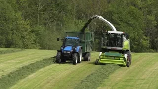 Silage '18 - Claas Jaguar New 850 On the Slopes!