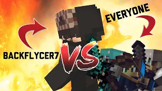 BACKFLYCER7 VS EVERYONE | Mega SKYWARS #1 | Aero Chord Edit | Cubecraft Games (Bedrock Edition)