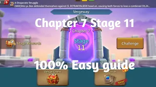 Lords mobile Vergeway chapter 7 Stage 11 easiest guide