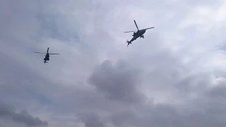 Oryx and Rooivalk Fly-by