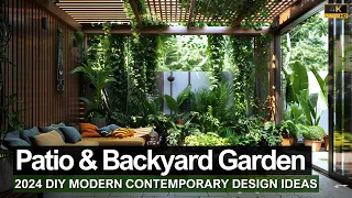 2024 DIY Modern Patio & Backyard Garden Designs: Build Your Dream Outdoor Living Space!