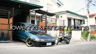 Lowering & Fender Rolling | Corolla AE101