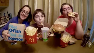 Trying Mcdonald's Filet O Fish For The First Time | Gay Family Mukbang (먹방) - Eating Show