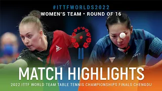 Highlights | Ema Labosova (SVK) vs Jia Nan Yuan (FRA) | WT R16 | #ITTFWorlds2022