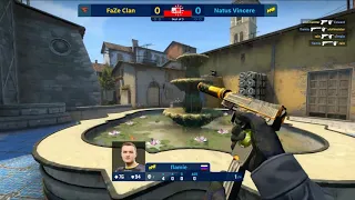 Flamie ace vs FaZe on pistol round