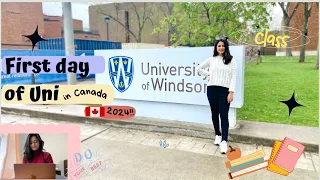 First day of Class || University of Windsor || Canada Vlog 🇨🇦