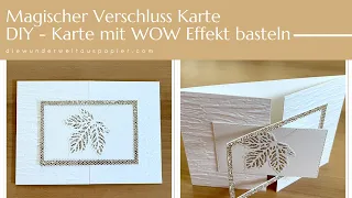 Magischer Verschluss Karte | DIY Karten basteln | Schritt für Schritt Anleitung | mit Stampin‘ Up!