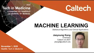 Machine Learning - Tech in Medicine