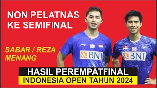 Hasil Perempatfinal Indonesia Open 2024  - Tuan Rumah Sisakan 1 Wakil