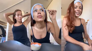 ANITTA ensina tutorial de como descolorir as sobrancelhas