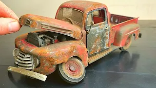 Restoration Ford F-1 Pick-Up 1948 - Abandoned Model Car