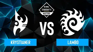 Krystianer vs. Lambo - ESL SC2 Masters: Spring 2024 Europe Regionals - Swiss R4