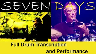 Sting - Seven Days -  Drum Transcription & Performance