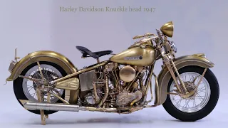 Scratch Build 1/9 SCALE     Harley Davidson Knuclehead 1947