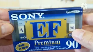 Тест аудиокассеты Sony EF90 Premium. Как бы премиум.