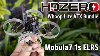 Mobula7 1s ELRS + HDZero Whoop lite 25mW  Test flight