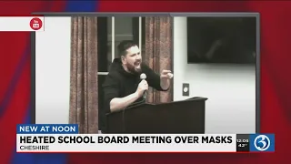 VIDEO: Heated school board meeting in Cheshire over masks