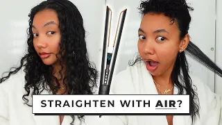 Will the DYSON AIRSTRAIT work on CURLY hair? | Dyson Airstrait Review