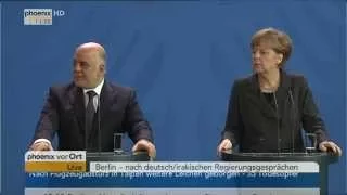 Beziehungen mit Irak: PK mit Merkel und Al-Abadi am 06.02.2015