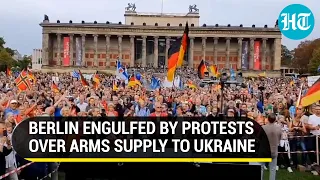 'End Arms Supply To Ukraine..': Protesters Demand As Massive Stir Erupts In Berlin | Watch