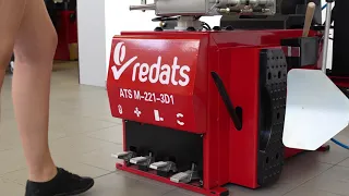 Automatyczna montażownica do kół opon Run Flat i niskoprofilowych REDATS M-221-3D1.
