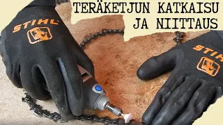 Teräketjun katkaisu, niittaus ja räpeltämistä!  🇫🇮