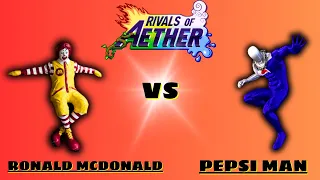 Who Will Win??? Ronald McDonald vs Pepsi Man {RoA}