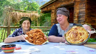 Cooking the Best Chicken Recipe and Turkish Pastry with Grandma | Village Life