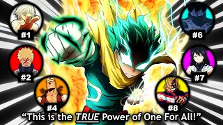DEKU'S NEW GODLY POWER REVEALED: All 9 One For All Users & Their Quirks Explained (My Hero Academia)