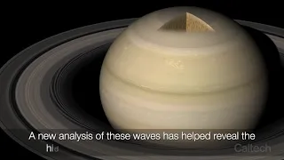 Saturn ring ripples reveal the planet's interior