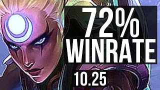 DIANA vs XERATH (MID) | 72% winrate, Legendary, 12/3/4 | TR Diamond | v10.25