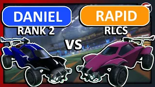 Daniel vs Rapid | Rank 2 NA vs RLCS X | Rocket League 1v1