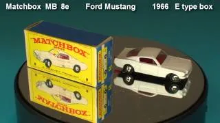 Ford Mustang  Matchbox  MB  8 e  1966   E type box