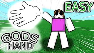 Get Gods Hand Fast! Made Easy Roblox Slap Battles