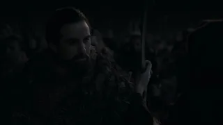 Melisandre lighting the Dothraki Arakhs "Swords" GOT S08E03