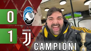 CAMPIONI 💚🤍❤️ ATALANTA 0-1 JUVENTUS | REACTION DALLO STADIO OLIMPICO