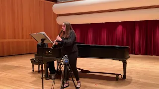 Saint-Saëns Clarinet Sonata: Movement 1: Allegretto