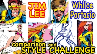 Jim Lee / Whilce Portacio COMPARISON and STYLE CHALLENGE