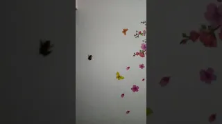 Flying Frog trying to catch sticker Butterfly😂