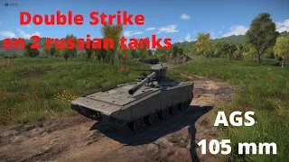 AGS Double strike on 2 russian tanks Warthunder [Highlight #2]