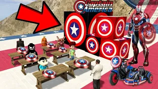 FRANKLIN Ask Stunt Question To Open Hulk Captain America Lucky Box With Shinchan In GTA V