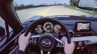 2021 Mazda Miata RF Grand Touring 6MT - POV Night Drive (Binaural Audio)