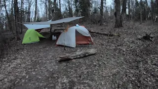 Backpacking Newport State Park Wisconsin April 2019