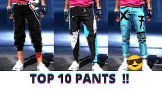 TOP 10 GOOD LOOKING PANTS IN FREEFIRE (Part - 2) 😎😍