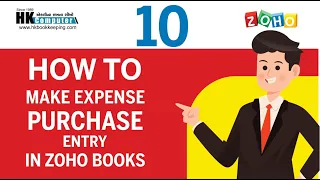How to make Expense Purchase Entry in ZOHO Books | H K SOFTWARE
