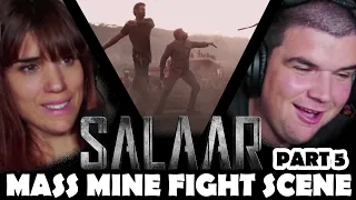 SALAAR MASS MINE FIGHT SCENE REACTION - Part 5 - PRABHAS, SHRUTI HAASAN