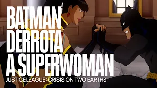 Batman derrota a Superwoman | Justice League: Crisis on Two Earths