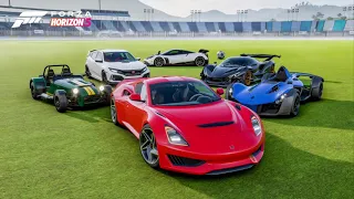 FORZA HORIZON 5 - FORZA MONTHLY | FH5 SERIES 4 NEW CARS | HORIZON WORLD CUP | NIO EP9 WULING MG MG3