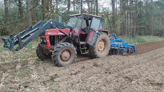 Sadzenie Wczesnych Ziemniaków Z Żona Oraz Ursus 914 Z Brona Talerzowa Kinstal 3m Daje Rady