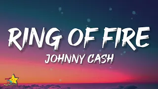 Johnny Cash - Ring Of Fire (Lyrics)